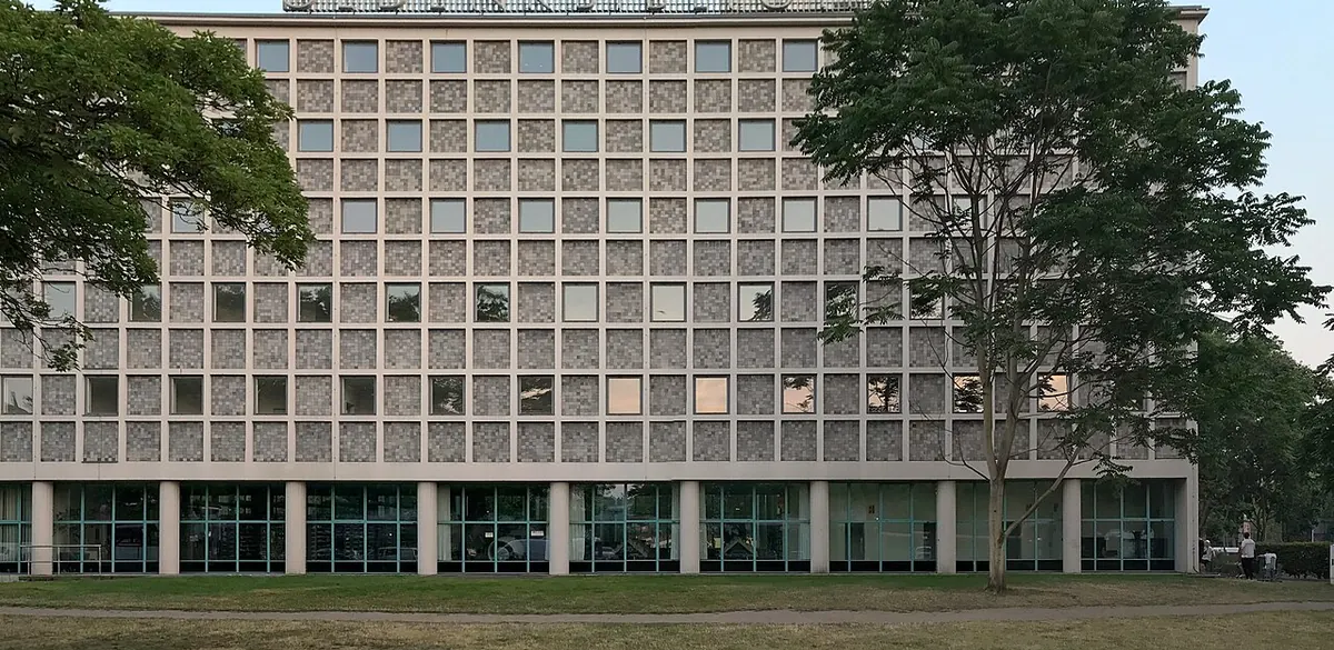 Außenansicht der Amerika-Gedenkbibliothek, Berlin (Foto von 2020).